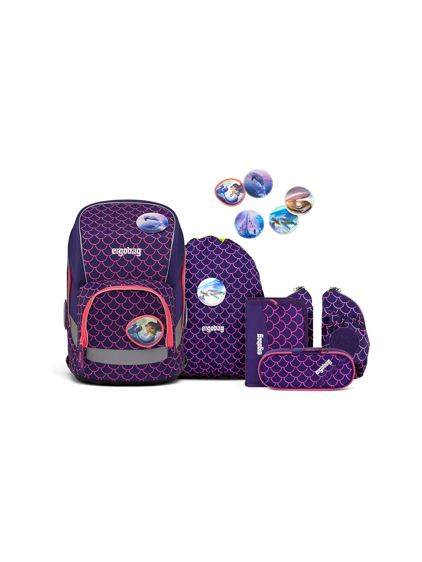 ERGOBAG | Schultaschen Set 5tlg Wide - PerlentauchBär | 